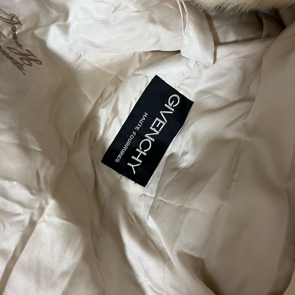 Real Givenchy haute mink fur full length coat
